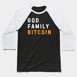 God Family Bitcoin Baseball T-Shirt